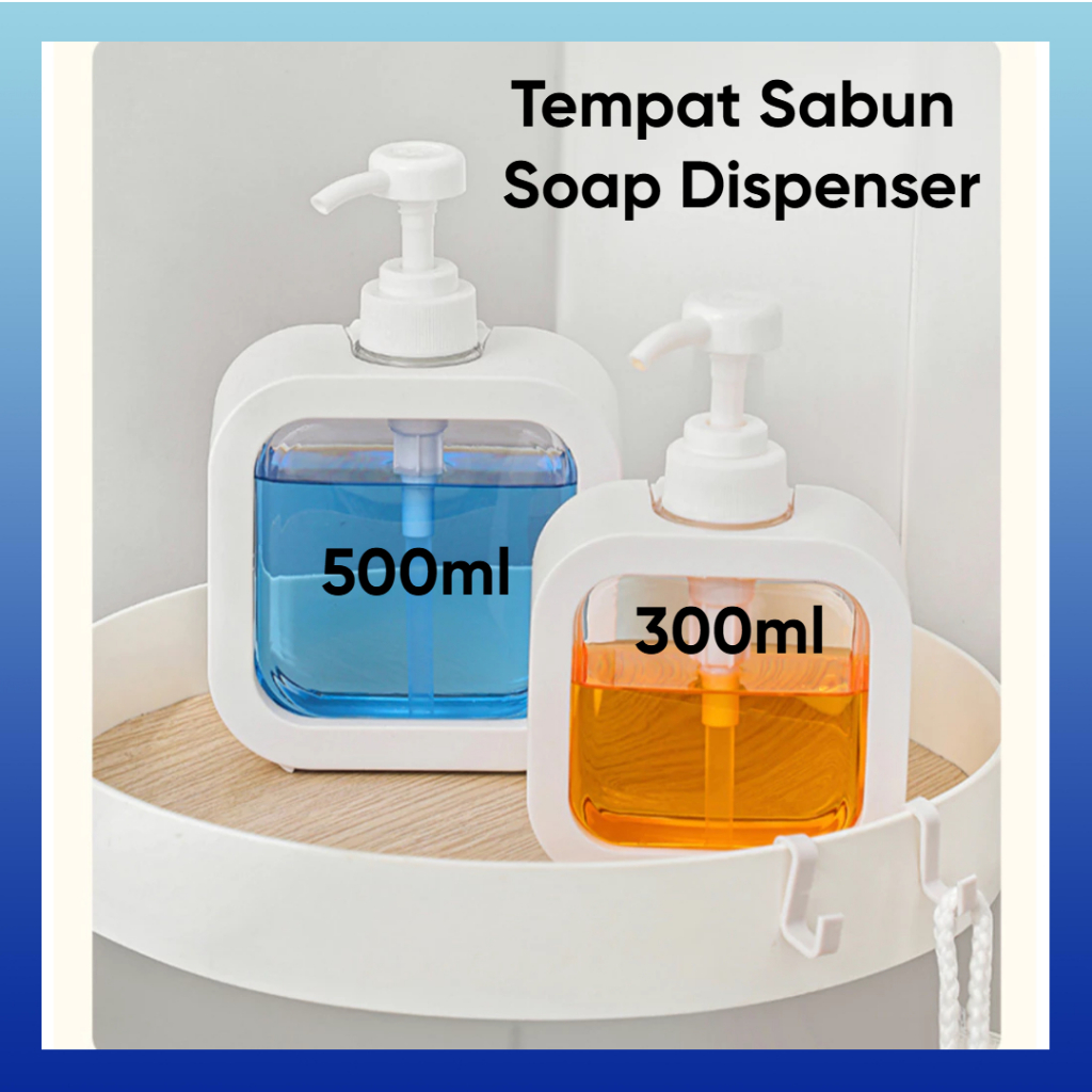 BS Tempat Sabun Soap Dispenser Lucu Sabun Cair Dispenser Tempat Sabun Pump 300ml 500ml Minimalis Bot