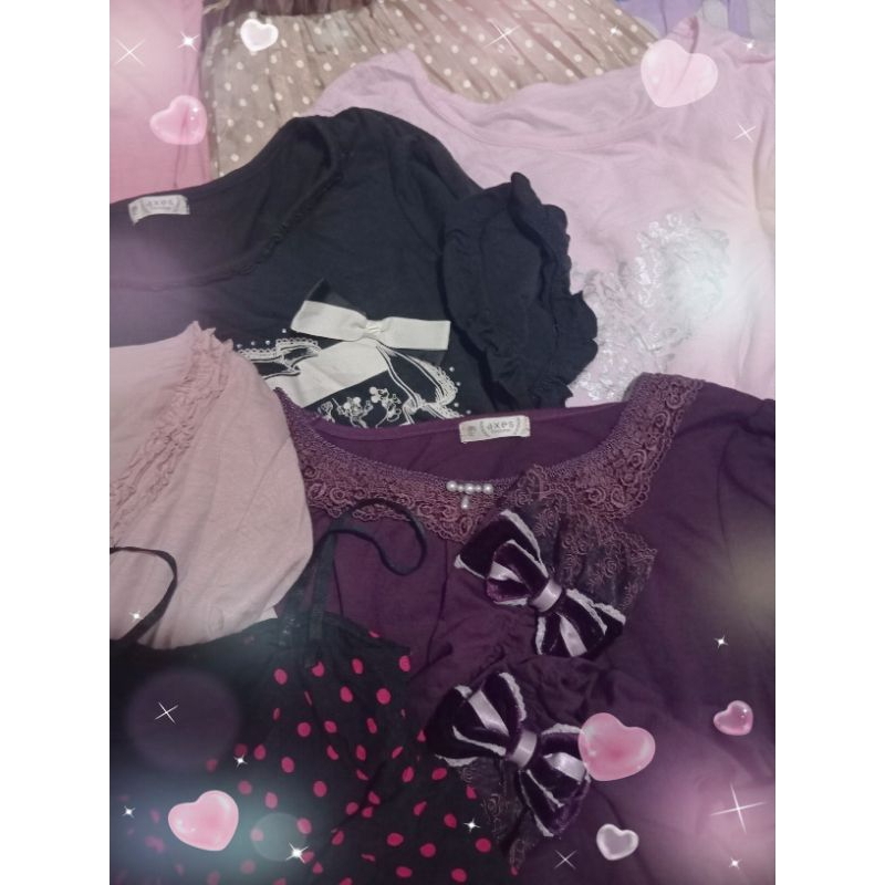 axes femme top / mouth valley / shabby / jirai kei / jiraikei / shojou / hime gyaru / kawaii / coque