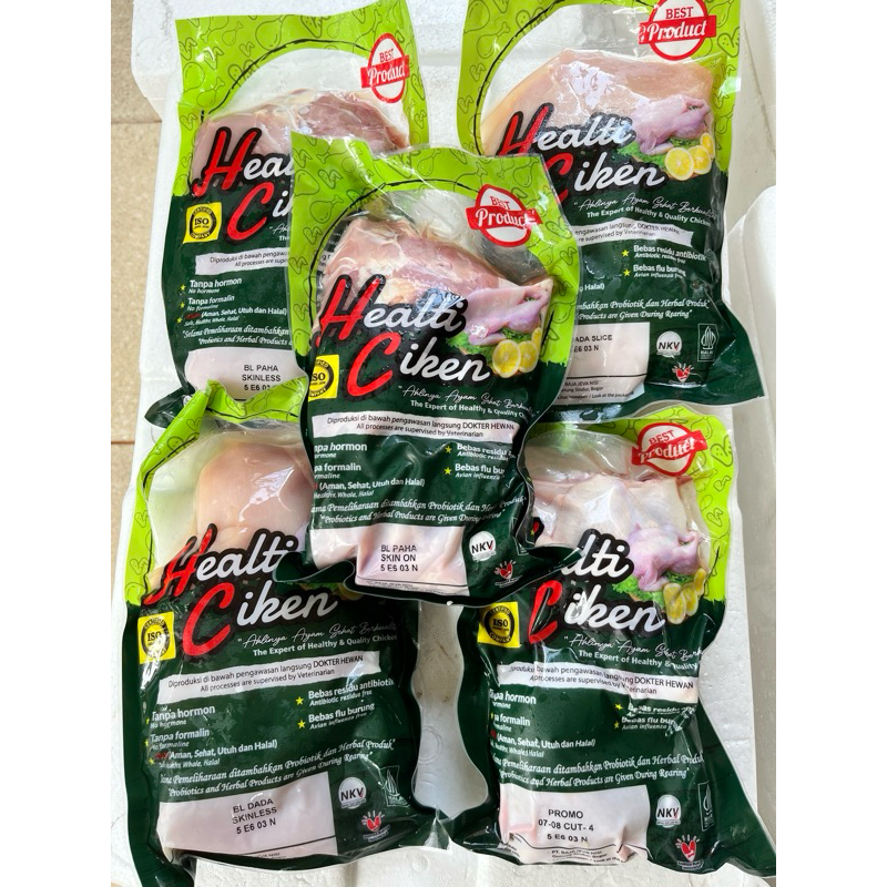 

Healthi Ciken, Paha Boneless Skin On, Ayam Probiotik, size 900-1kg (LippoKarawaci)