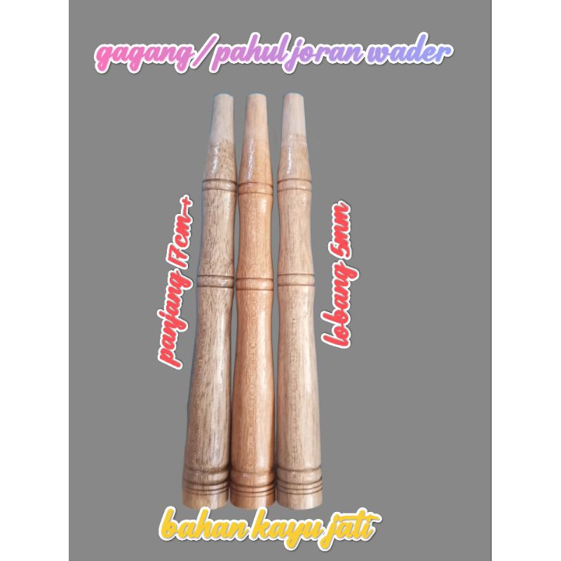 gagang/pahul joran wader bahan kayu jati