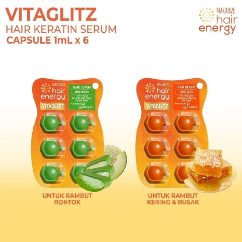 MAKARIZO HAIR KERATIN SERUM VITAGLITZ