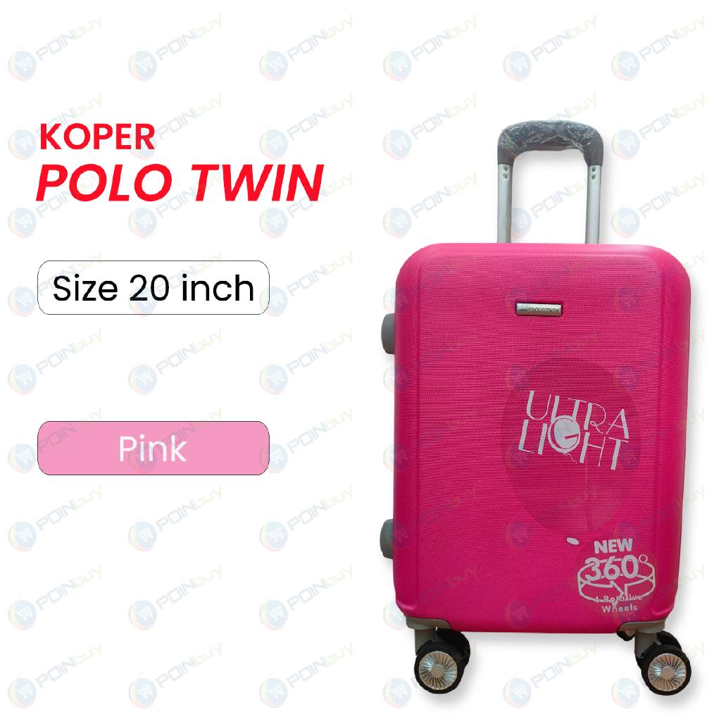 Koper Polo Twin 20 Inch - Travel Bag Troli Koper Kabin