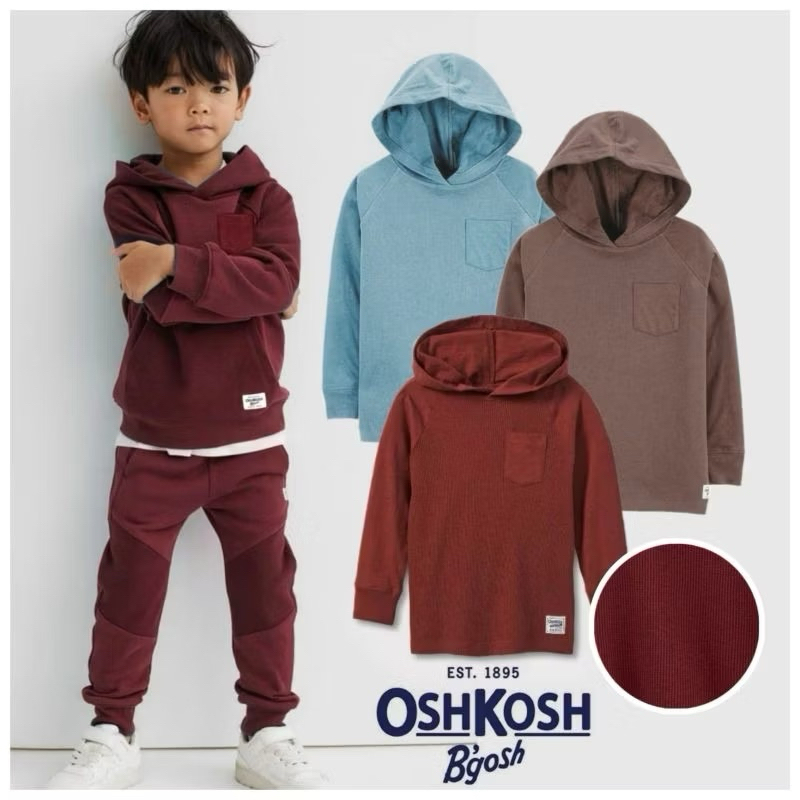 KAOS HOODIE OSHKOSH ANAK LAKI LAKI