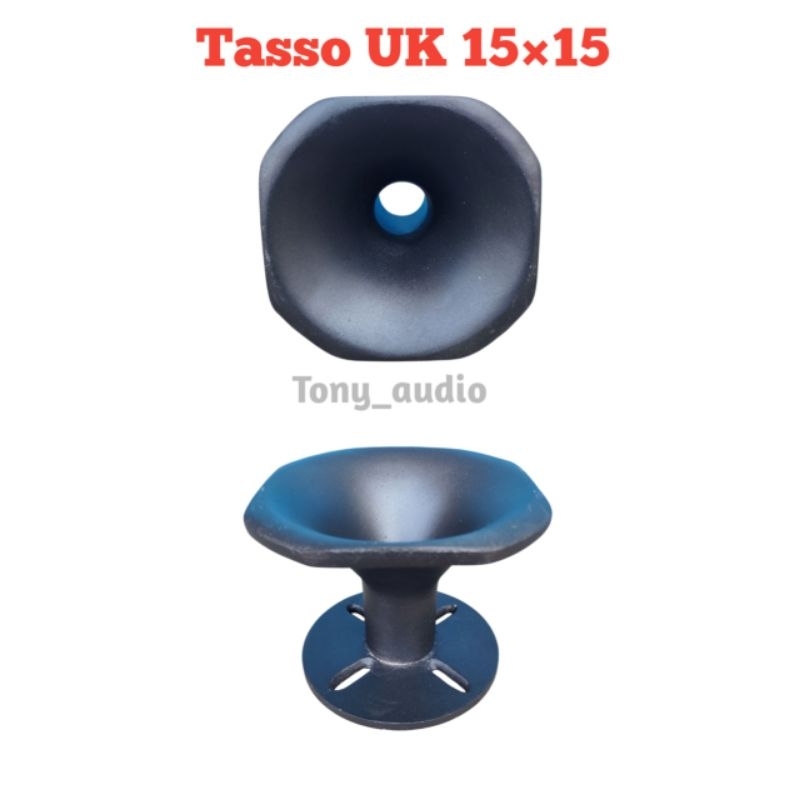 Horn tweeter box Tasso 15x15 cm bahan cor diralaluminium multi drat baut.