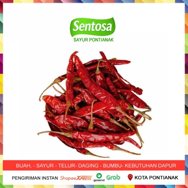 

Cabe Keriting Kering Sentosa Sayur Pontianak