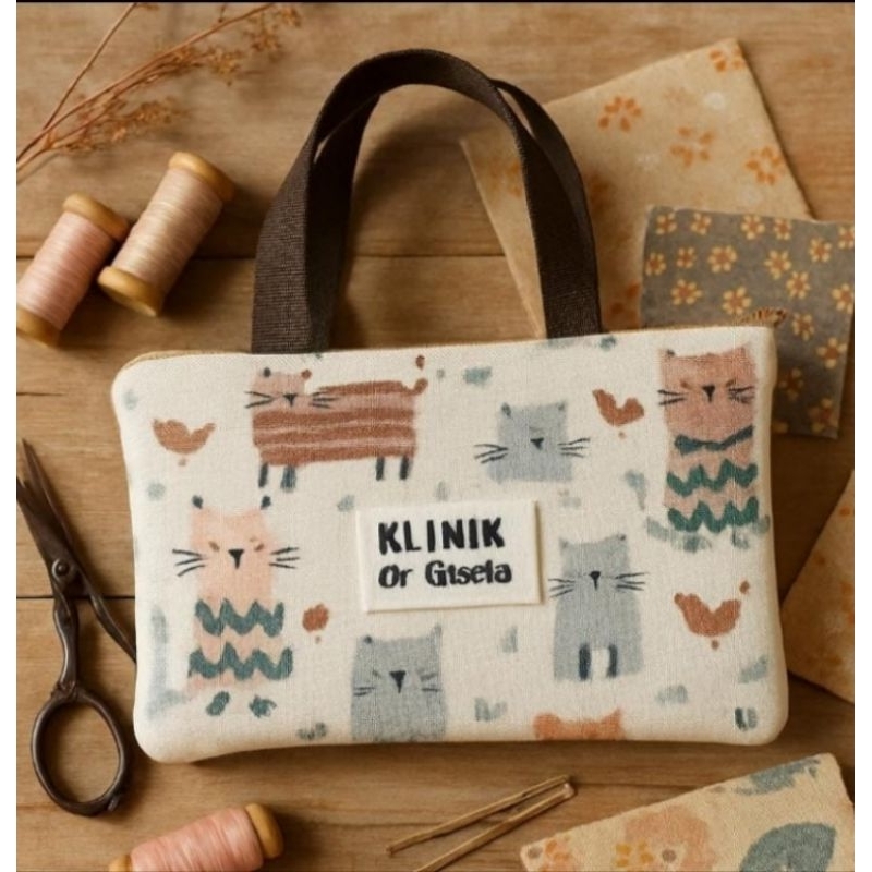 Souvenir pouch jinjing kanvas