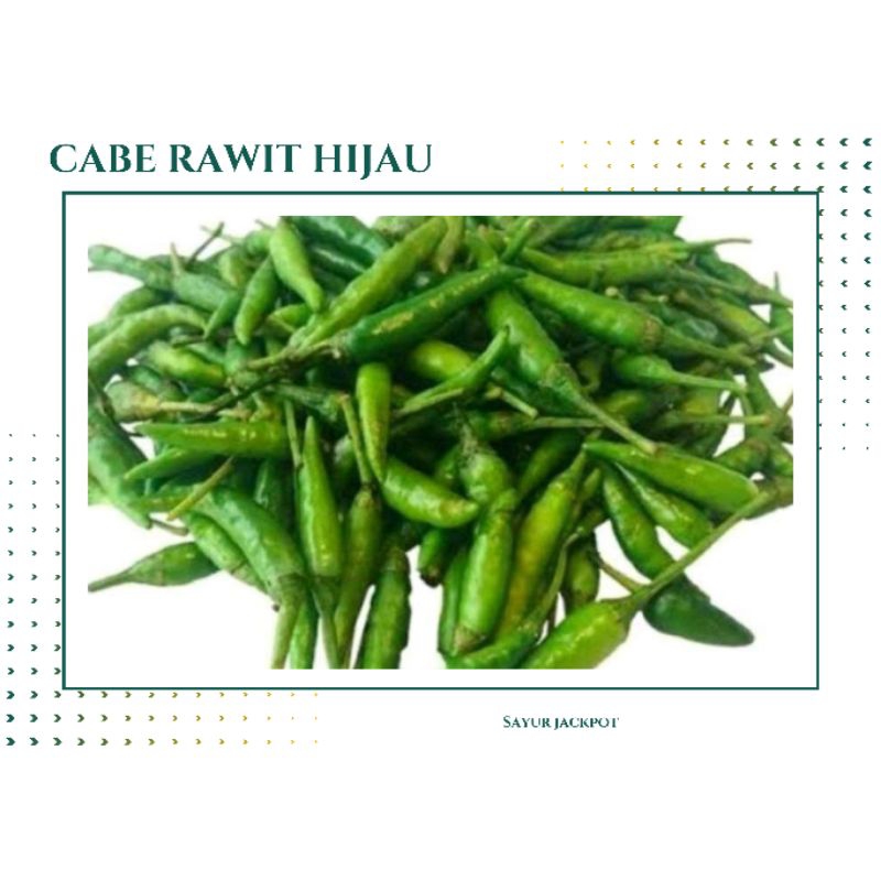 

Cabe rawit hijau caplak