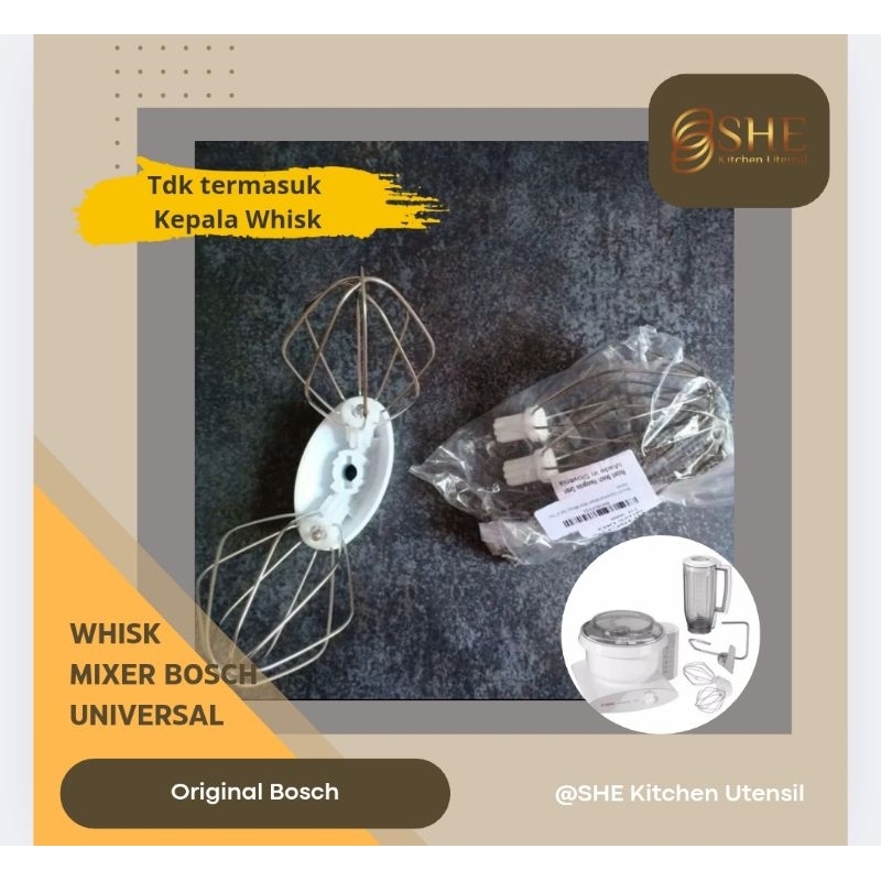 Mixer Bosch MUMN611 Spare Part Whisk Asesorisnya Original Bosch Belum termasuk Kepala Whisk