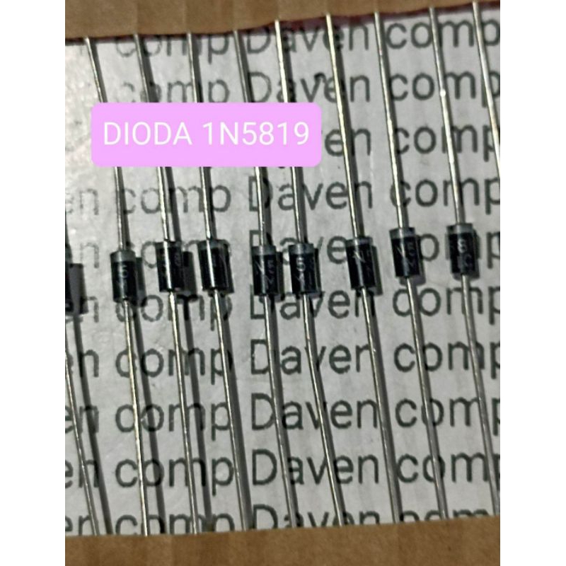 10BUAH DIODA 1N5819 1N 5819 1AMPERE DIODE 1N5819 RENCENG MIC