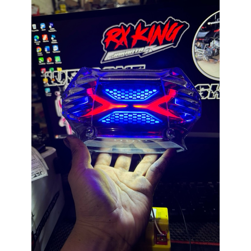 LAMPU BELAKANG MIO SPORTY MIO SMILE MODIF LAZY FULLSET