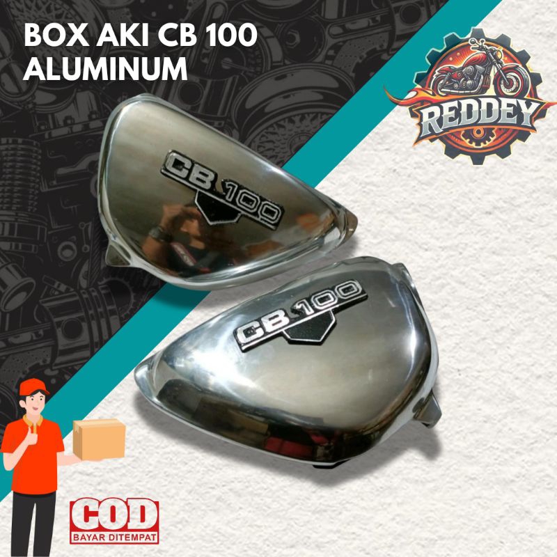 Box Aki ( Tutup Aki ) CB100 Almunium Cor ( Anti Pecah & Karat )