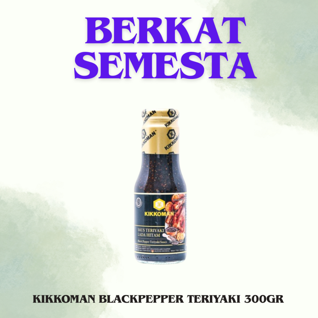 

Kikkoman Blackpepper Teriyaki Sauce Lada Htam 300gr