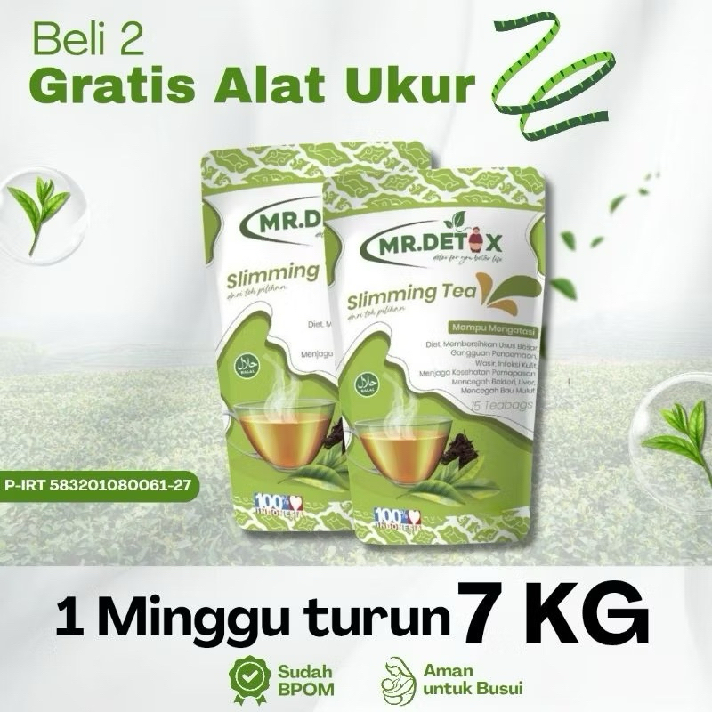 TEH PELANGSING HERBAL ALAMI MR DETOX TEA TEH DETOX MR DETOX SLIMMING TEA