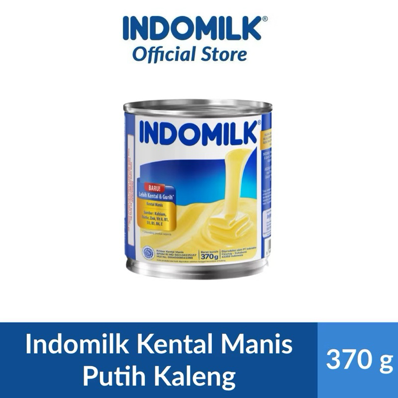 

Indomilk Kental Manis Putih Kaleng 370 Gr Kalsium Tinggi