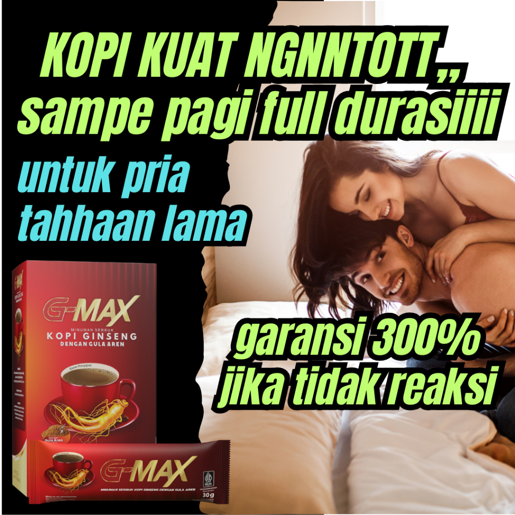 

G-MAX Minuman Kopi Ginseng Original Serbuk Kopi Penambah Energi & Stamina Pria Dewasa Paling Ampuh Terbaik Terlaris BPOM Halal