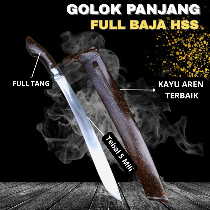 Golok Bungkuk Asli Baja Per SUP9 | Golok Multifungsi Super Tajam