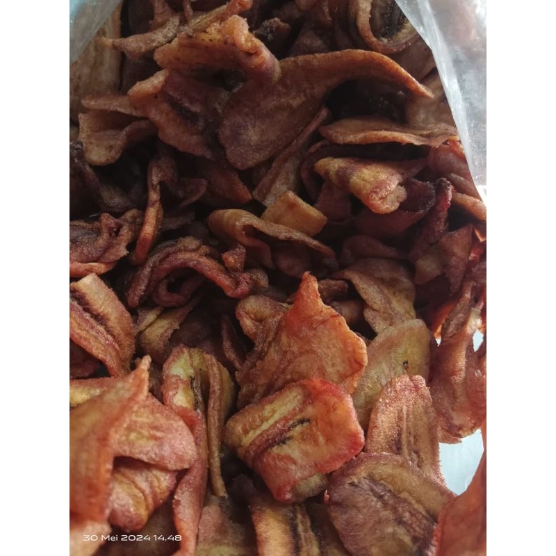 

Keripik Pisang Oven Manis Gurih Fresh Kemasan 500gr