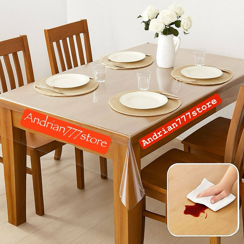 Taplak Meja Makan/Taplak Meja Makan Plastik/Taplak Meja Anti Air/Taplak Meja Plastik Meteran/Taplak 