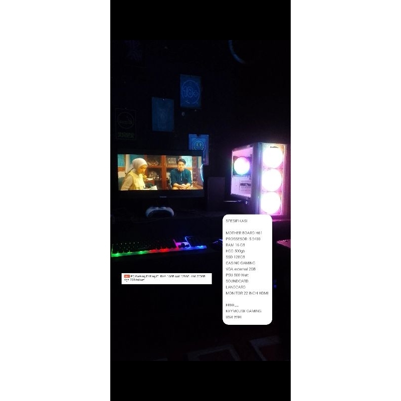 pc gaming editing trading/ komputer spek bagus