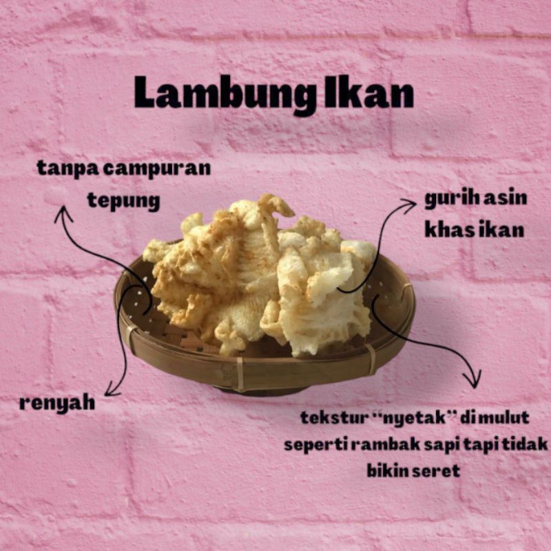 

KERUPUK LAMBUNG IKAN GURIH 250gram