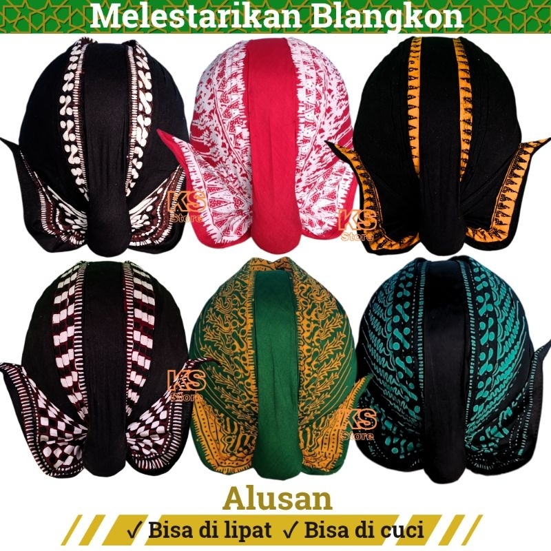 Blangkon Alusan Lipat Cuci Dewasa Anak Jahit