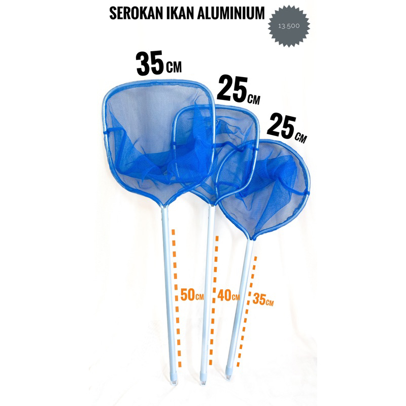 SEROK IKAN ALUMINIUM Jaring polynet dan trawl PE halus//kuat