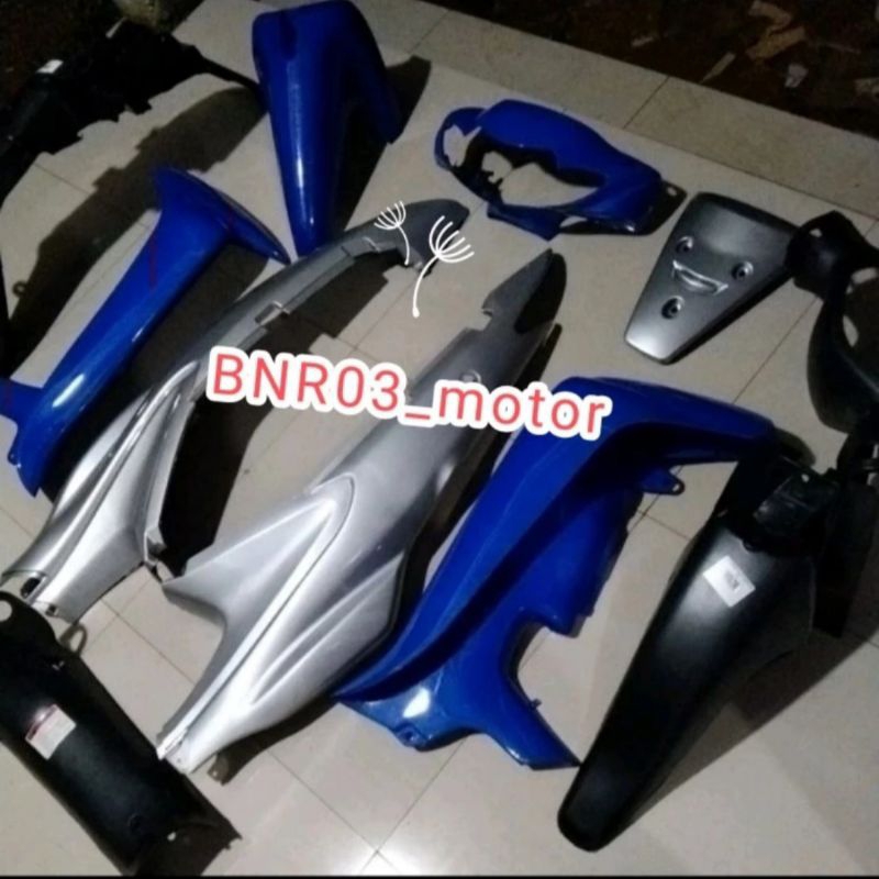 Cover Full Body Halus Kasar Smash 110 Lama Warna Biru Silver
