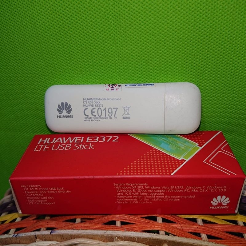 Modem Stick 4G LTE USB Dongle Huawei E3372h-607 UNLOCK All Operator 4G LTE
