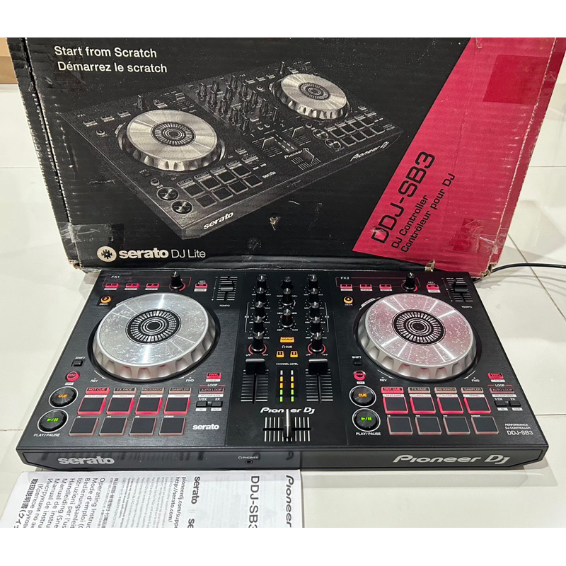 Alat DJ Pioneer DDJ SB3 Fullset Box & Manual Book Controller DJ SB 3 Serato Limited Like DDJ 400 DDJ