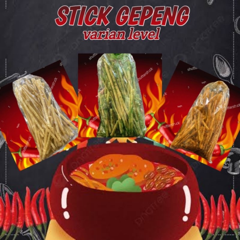 

Mie lidi gepeng | stick gepeng varian rasa daun jeruk