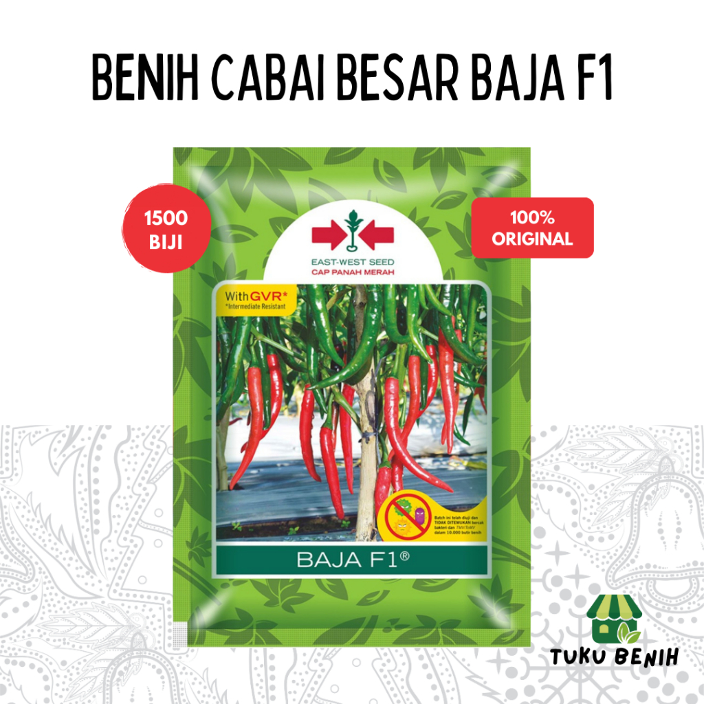 Benih Cabai Besar Baja F1 1500 Biji - Cap Panah Merah