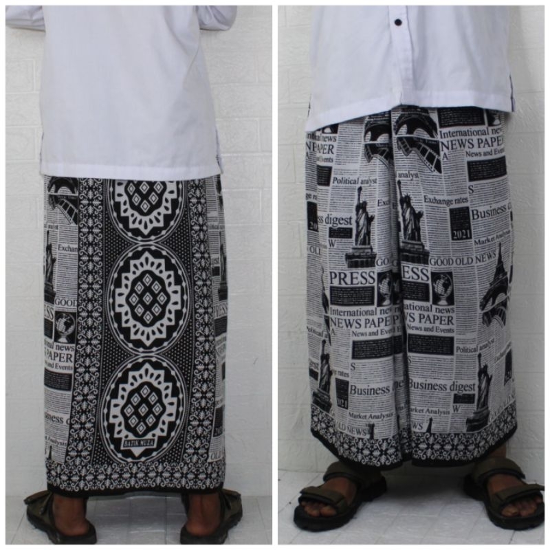 sarung instan/rok motif koran dewasa, Remaja dan anak