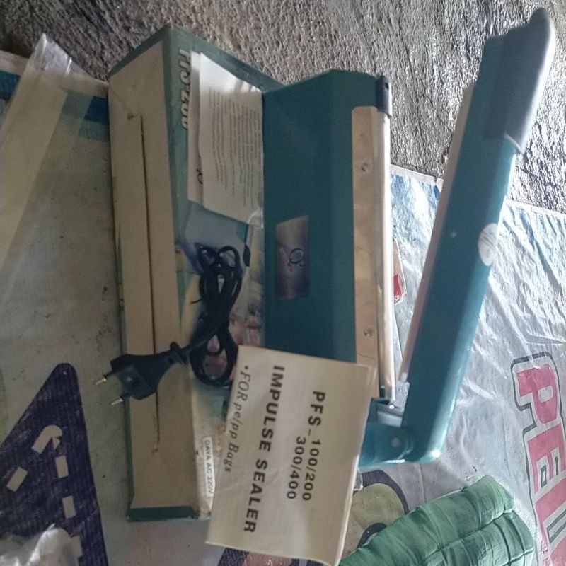 impulse sealer alat pres plastik pfs-200