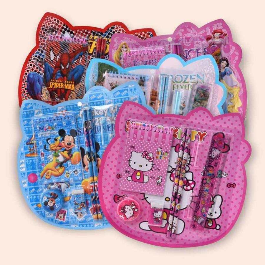 

Stationary Set Karakter Kartun / Set Alat Tulis 8 in 1 / Set Alat Tulis Kartun Lucu