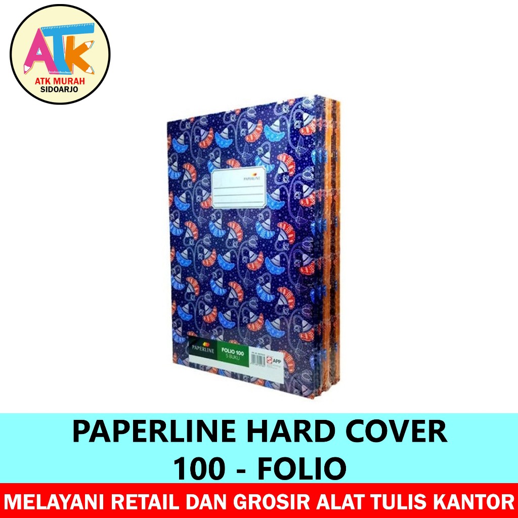 

BUKU HARD COVER FOLIO PAPERLINE - PPL HC 100 F - 31 X 21