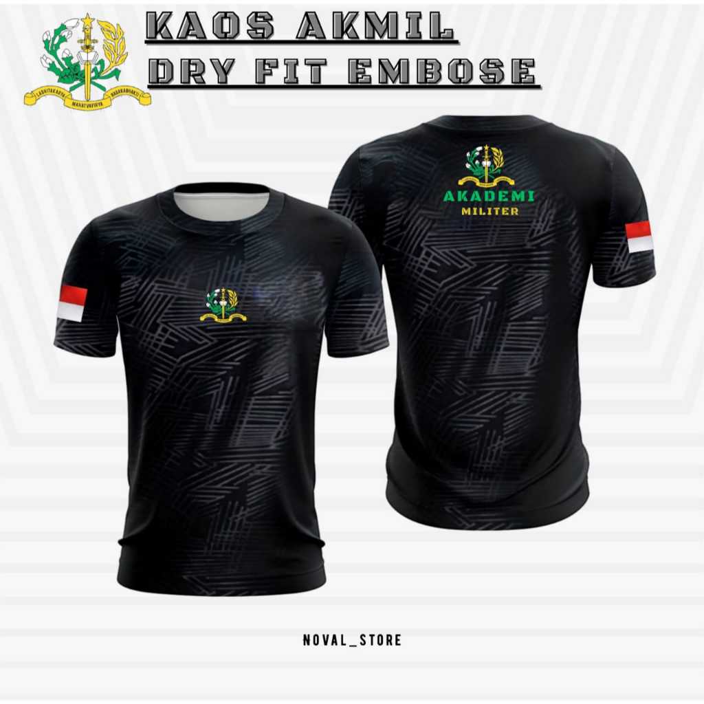 KAOS AKMIL / BAJU OLAHRAGA AKMIL DRY FIT EMBOSE TERBARU