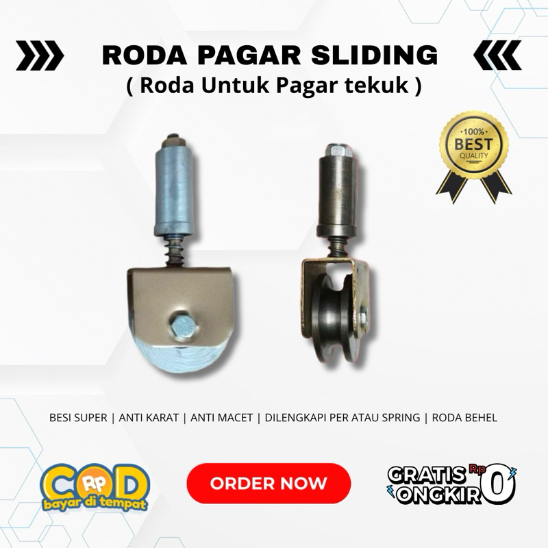 RODA PAGAR SLIDING BESI SUPER 8 cm | Roda pagar lipat rumah minimalis | roda sleding gerbang lipat r