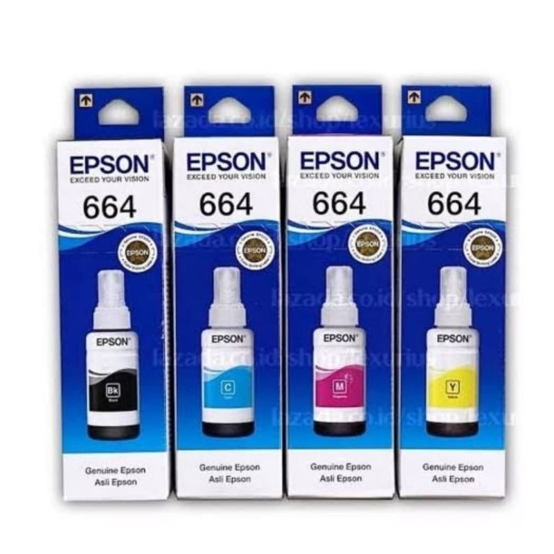 Tinta Epson 664 baru Original For printer L110 L120 L210 L220
