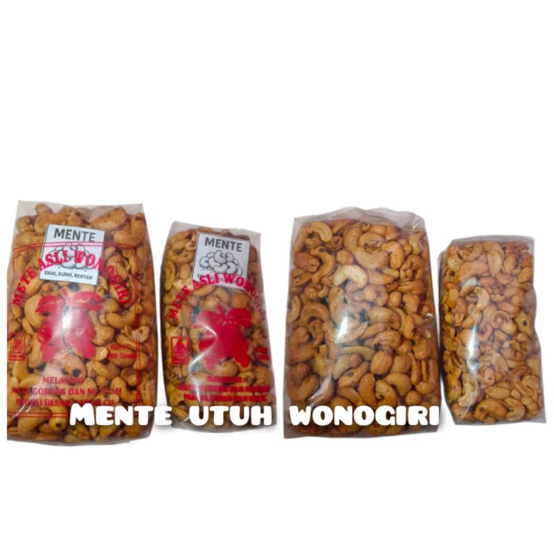 

camilan kacang Mente utuh wonogiri Renyah enak gurih Berat 250gr & 500gr