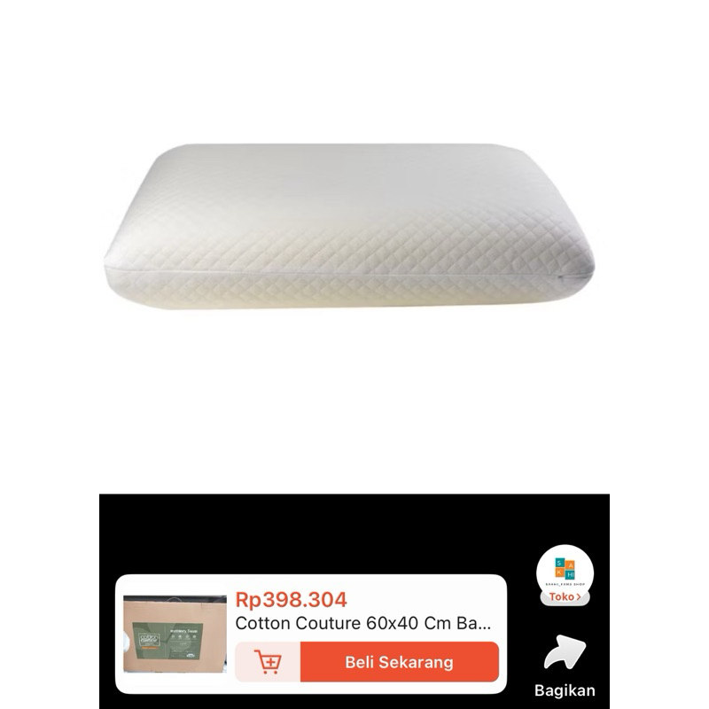 PRELOVED Bantal pillow cotton couture ace hardware memory foam