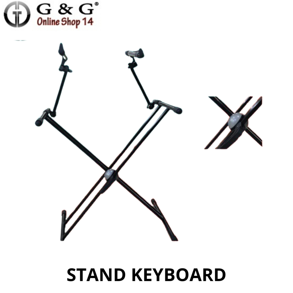 Stand Keyboard AUDIOONE MS-036 Stand Keyboard Double Silang Susun Kuat Kokoh | GG