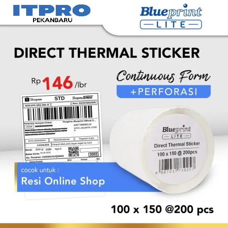 

BLUEPRINT THERMAL STICKER UNTUK RESI 100X150X200PCS