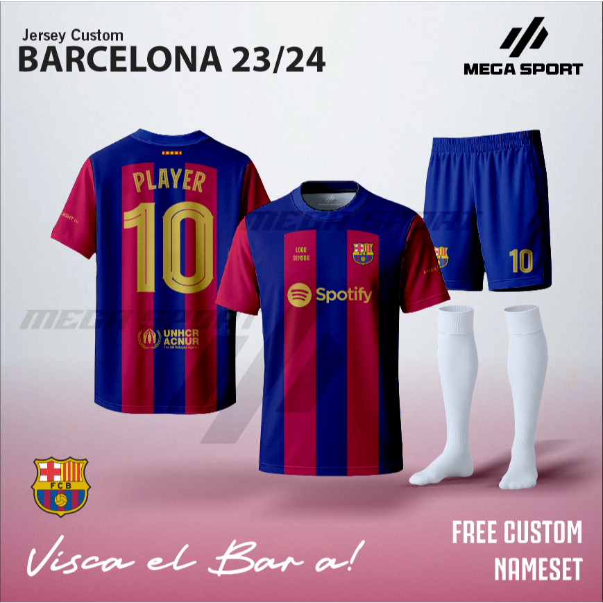 MEGA  JERSEY BARCELONA 2023 2024 printing