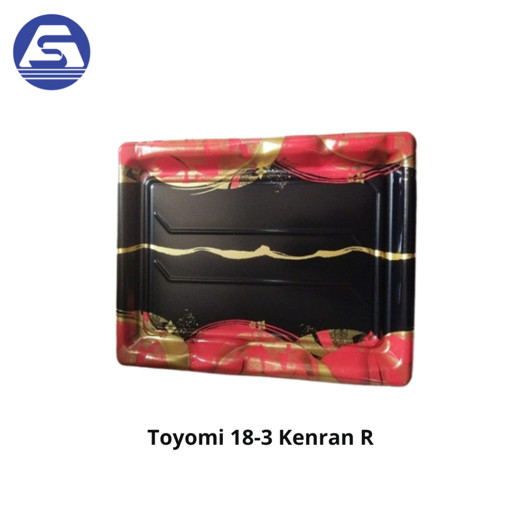 

Tray Sushi Plastik Toyomi 18-3 Kenran R – Packaging Sushi Halal Jepang – Ukuran 268x183x21 mm