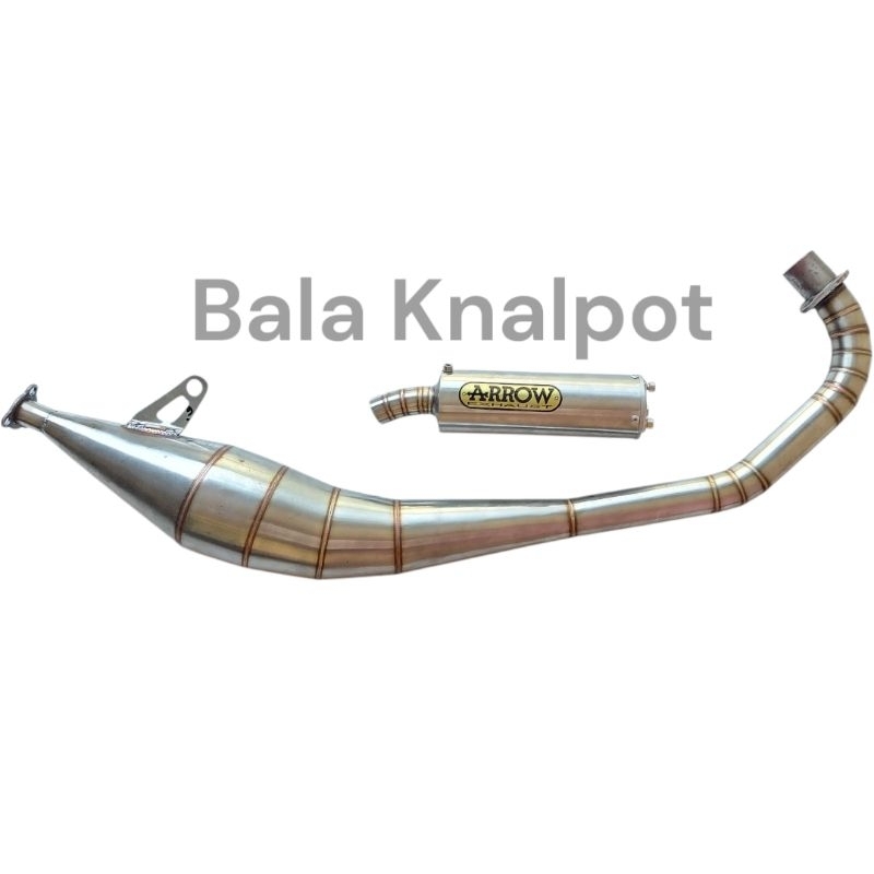 Knalpot satria 2 tak satria hiu satria R model samping ARROW