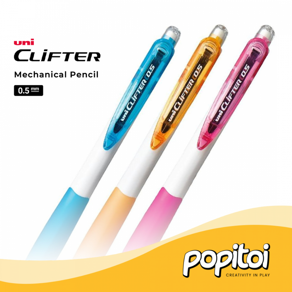 

UNI Clifter Mechanical Pencil 0.5 mm Pensil Clip Klip Mekanik Cetekan