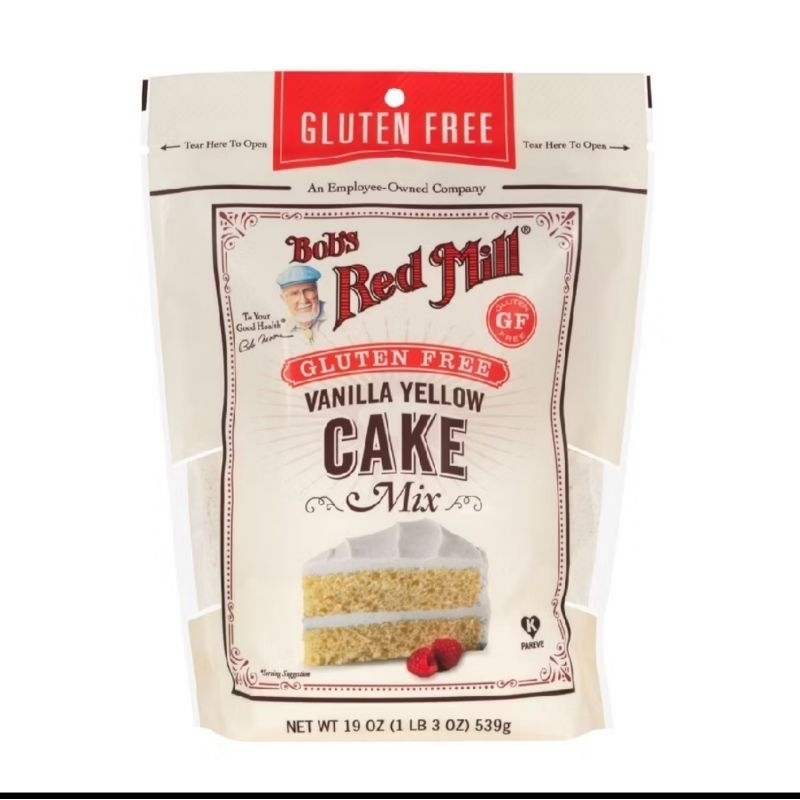 

Bob's Red Mill Cake Mix Vanilla Yellow/Tepung Gluten Free 539gr