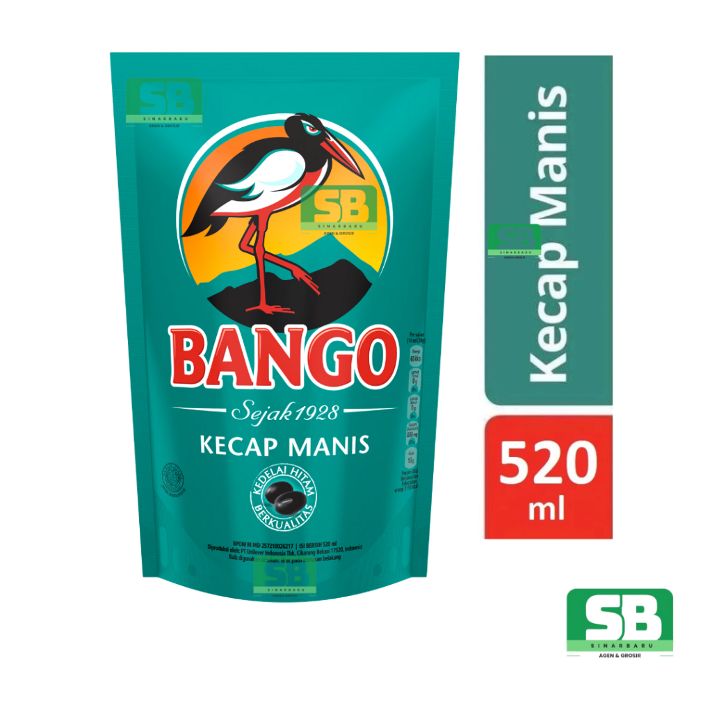 

BANGO KECAP MANIS REFILL POUCE 520ml/720gr - 700gr