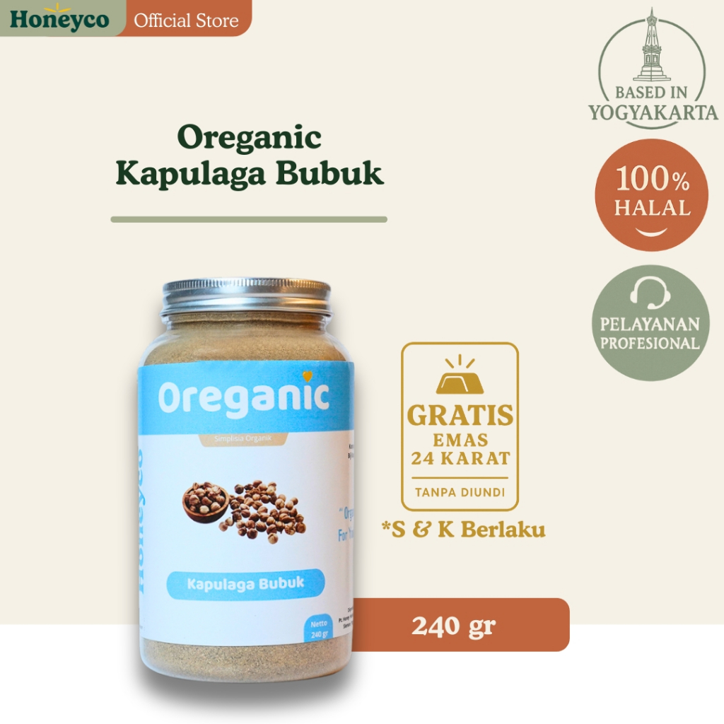 

Oreganic Kapulaga Bubuk Simplisia Organik - 240gr