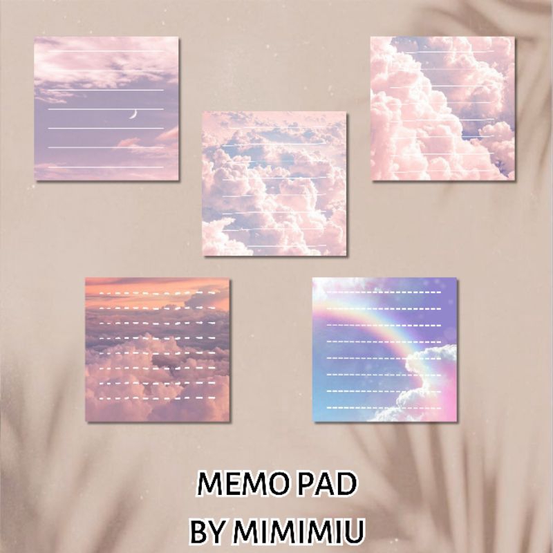 

[Mimimiu] memopad / notepad motif awan aesthetic lucu kiyowo